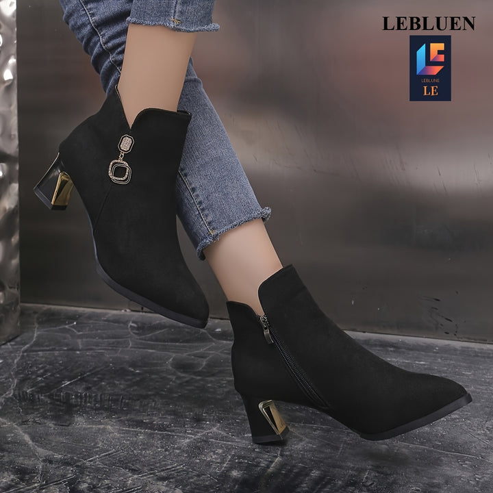 Marcella | Refined Block-Heel Ankle Boots