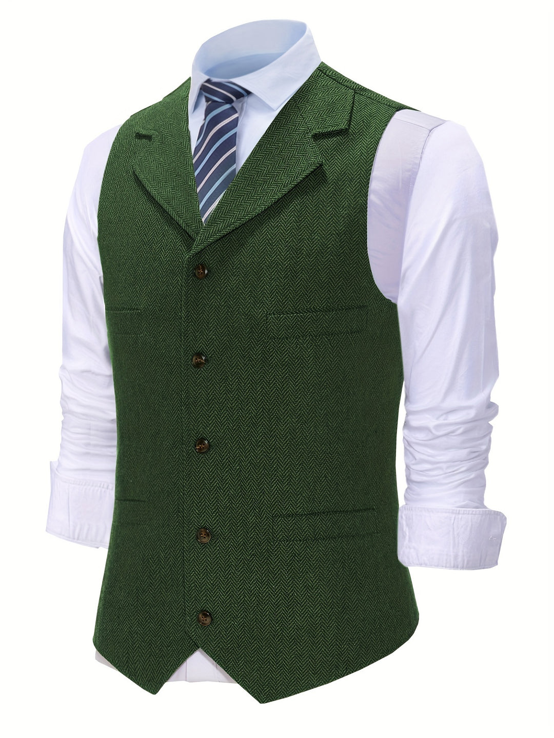 Ambrose | Herringbone Tailored Waistcoat