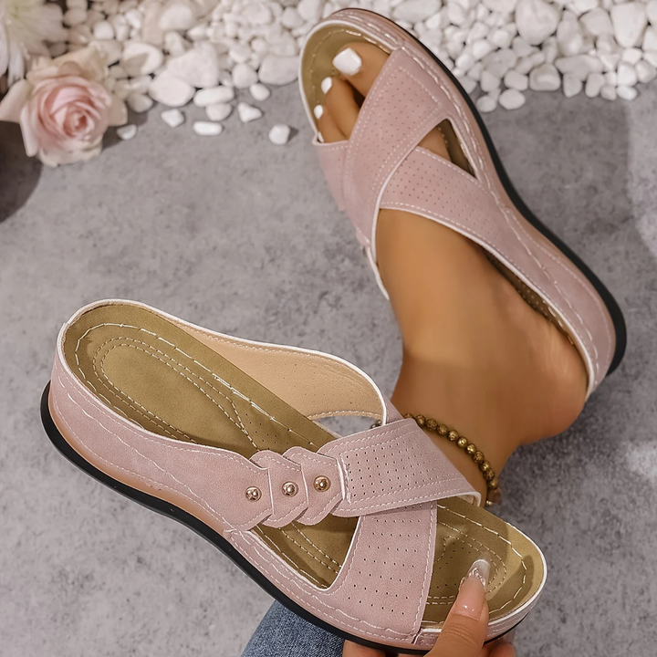 Marlene | Cushioned Comfort Wedge Sandals