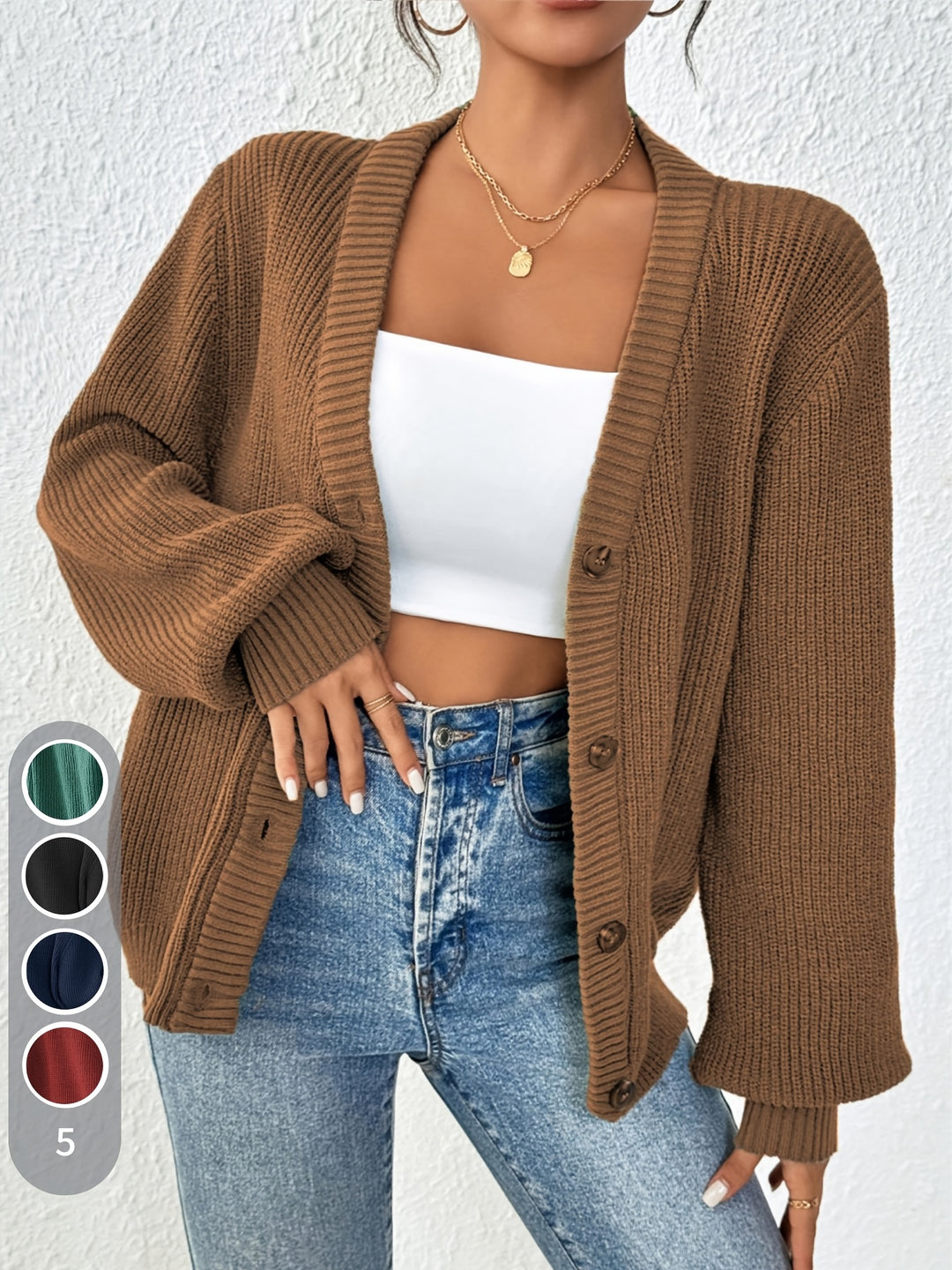 Winifred | Relaxed Button-Front Cardigan