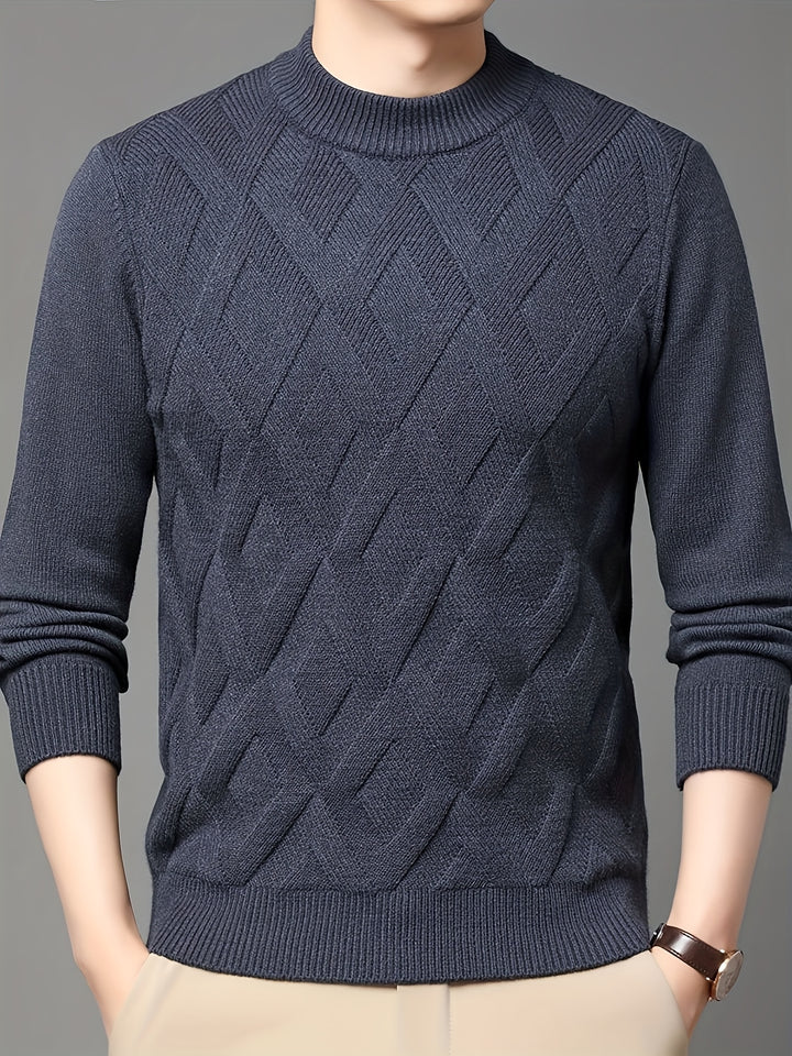 Rhys | Textured Mock-Neck Sweater