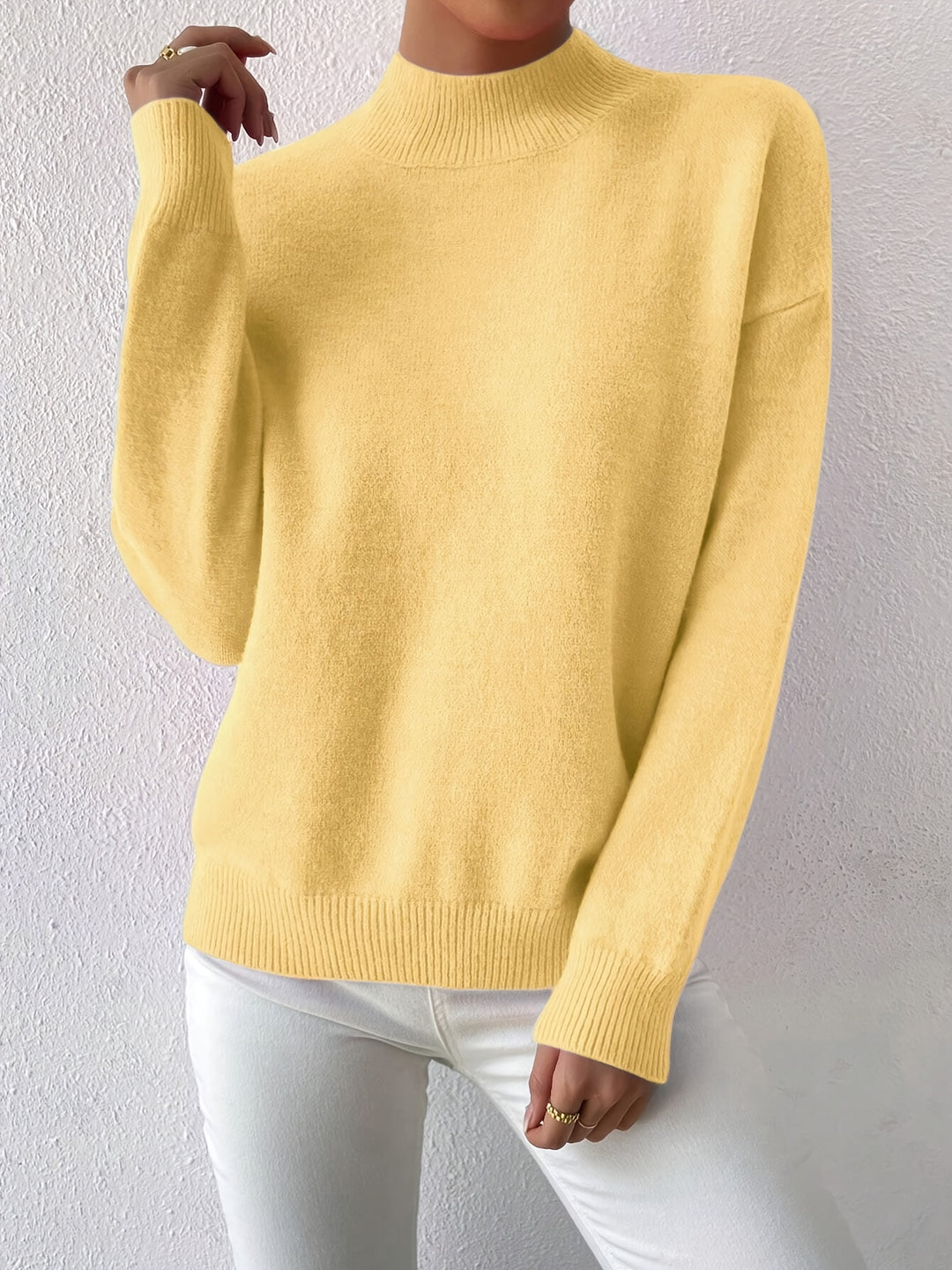 Annika | Refined Mock Neck Sweater