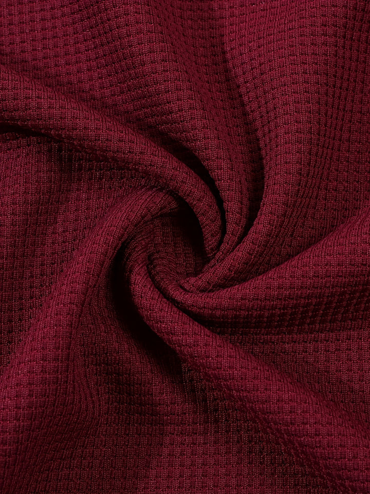 Dominic | Refined Textured Henley Shirt