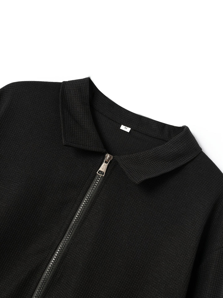 Charles | Textured Full-Zip Jacket