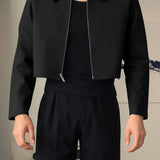 Alden | Modern Cropped Zip Jacket