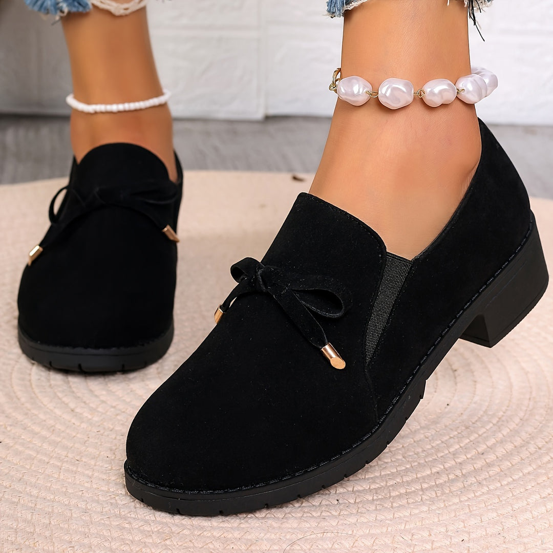 Odette | Bow-Detail Slip-On Loafers