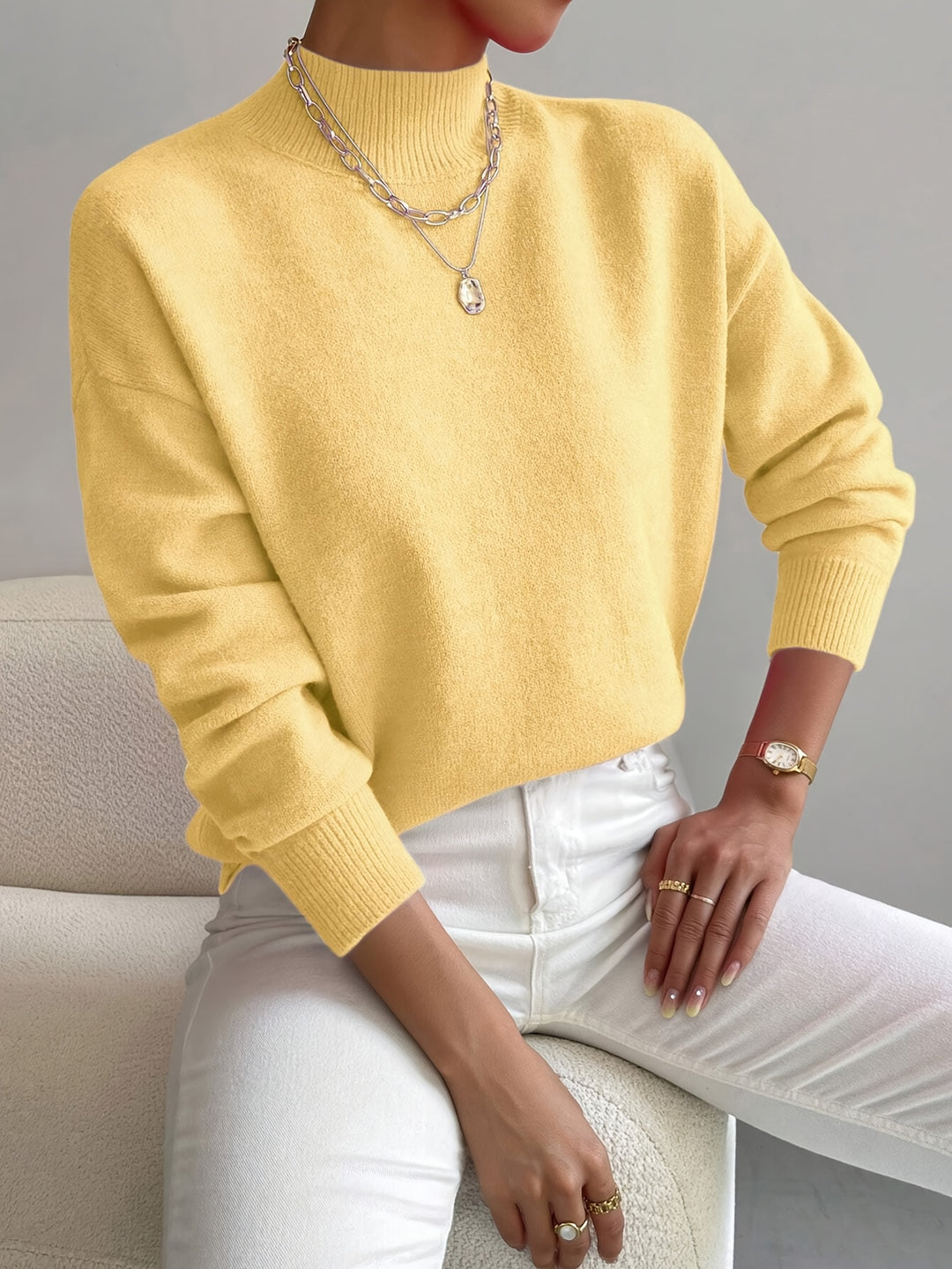 Annika | Refined Mock Neck Sweater