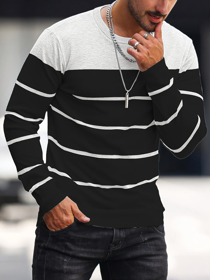 Bennington | Classic Striped Crew Neck Sweater