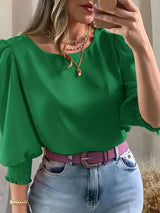 Maren | Refined Puff-Sleeve Blouse