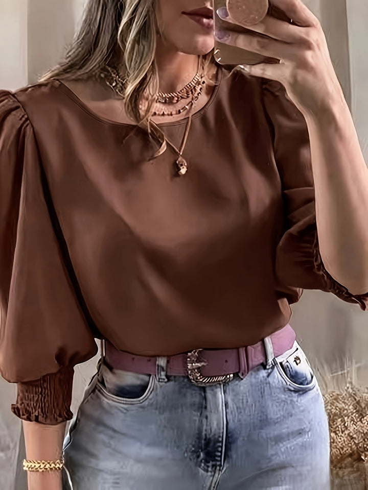 Maren | Refined Puff-Sleeve Blouse