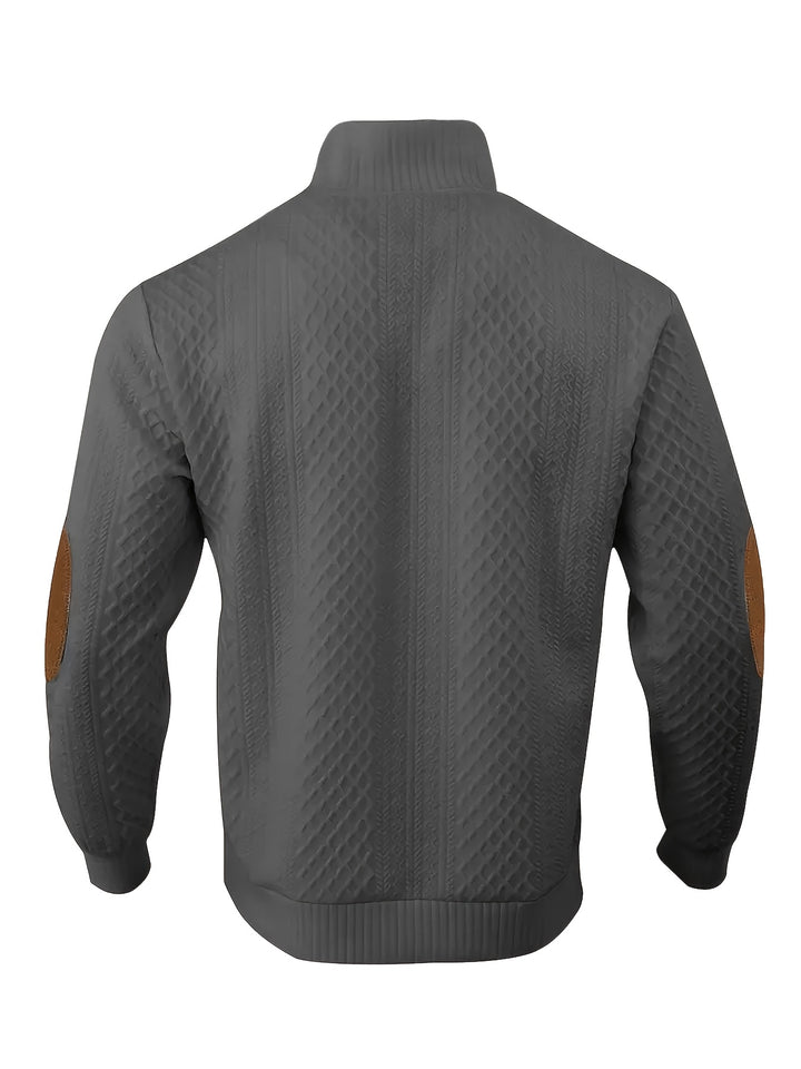 Rupert | Cable-Knit Stand Collar Sweater
