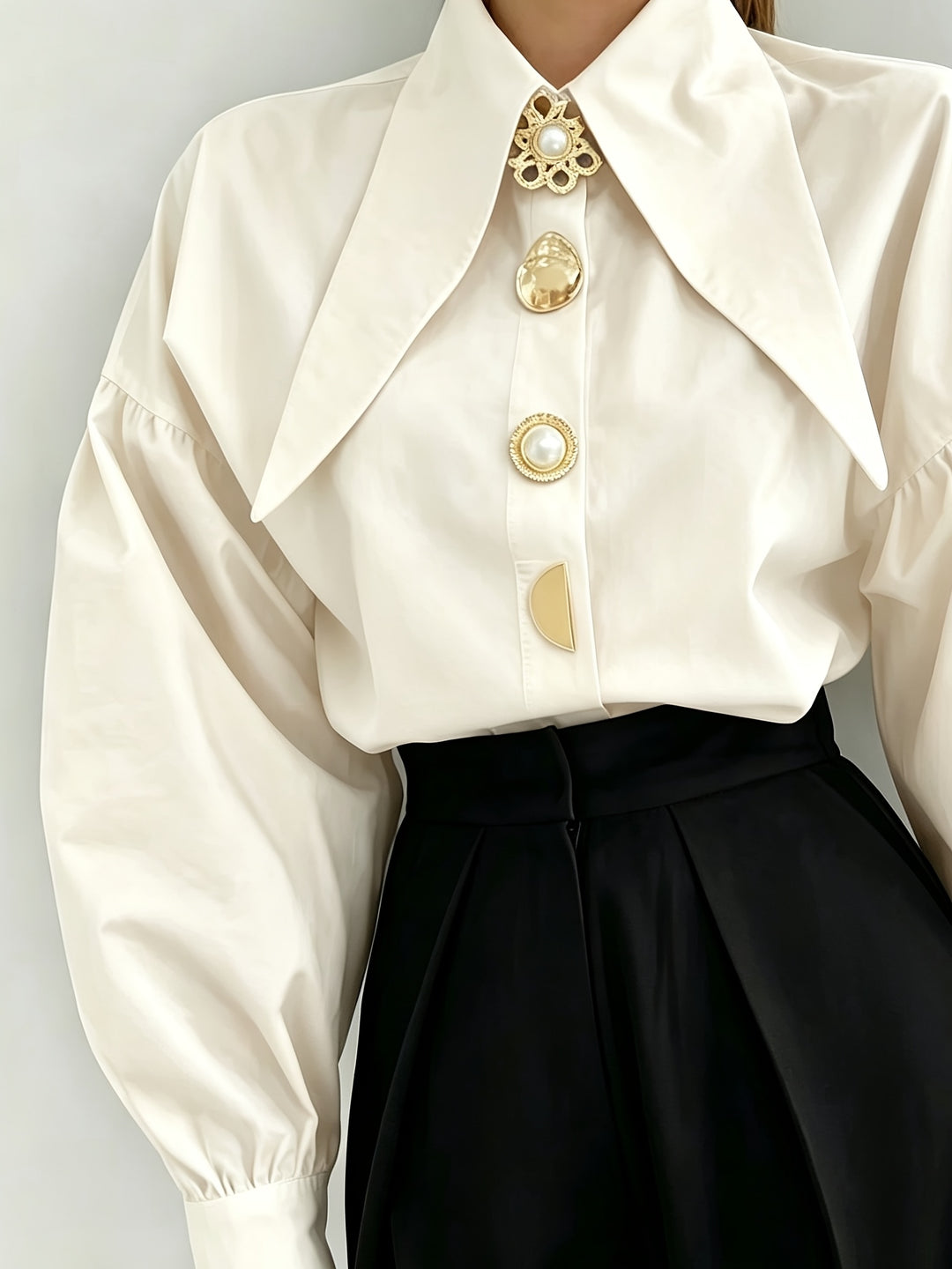 Cecily | Statement Lapel Blouse