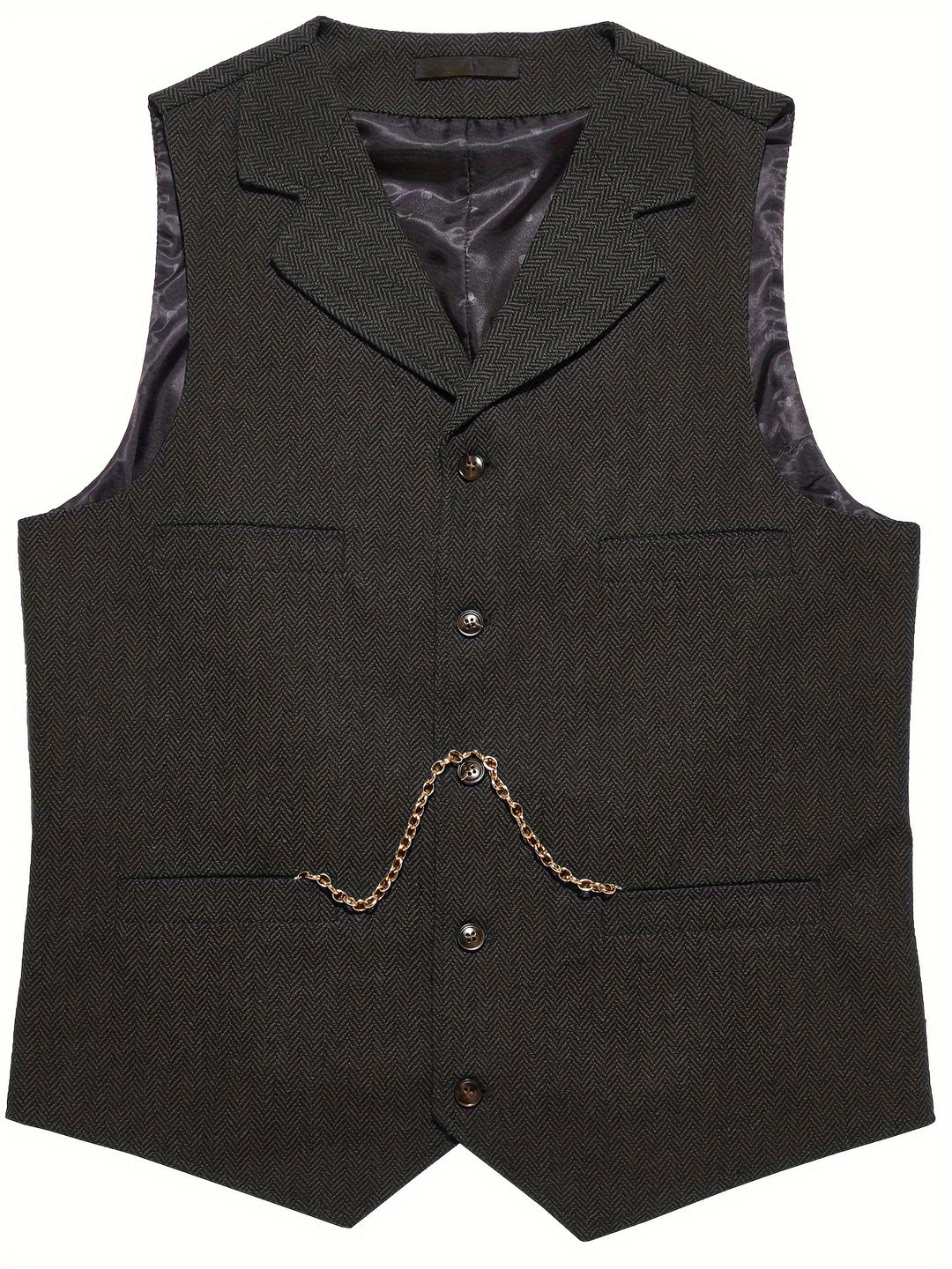 Ambrose | Herringbone Tailored Waistcoat