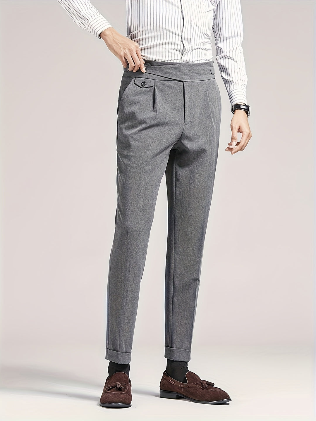 Alaric | Tailored Pleated Trousers