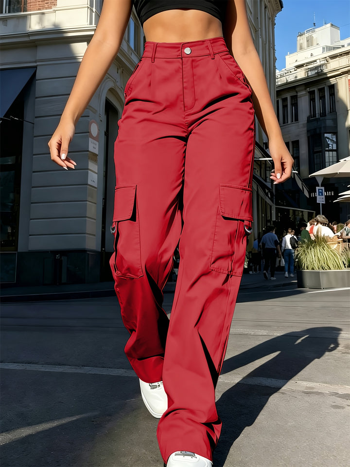 Ingrid | High-Waisted Cargo Trousers