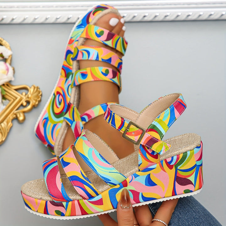 Gloria | Comfort Platform Ankle-Strap Sandals