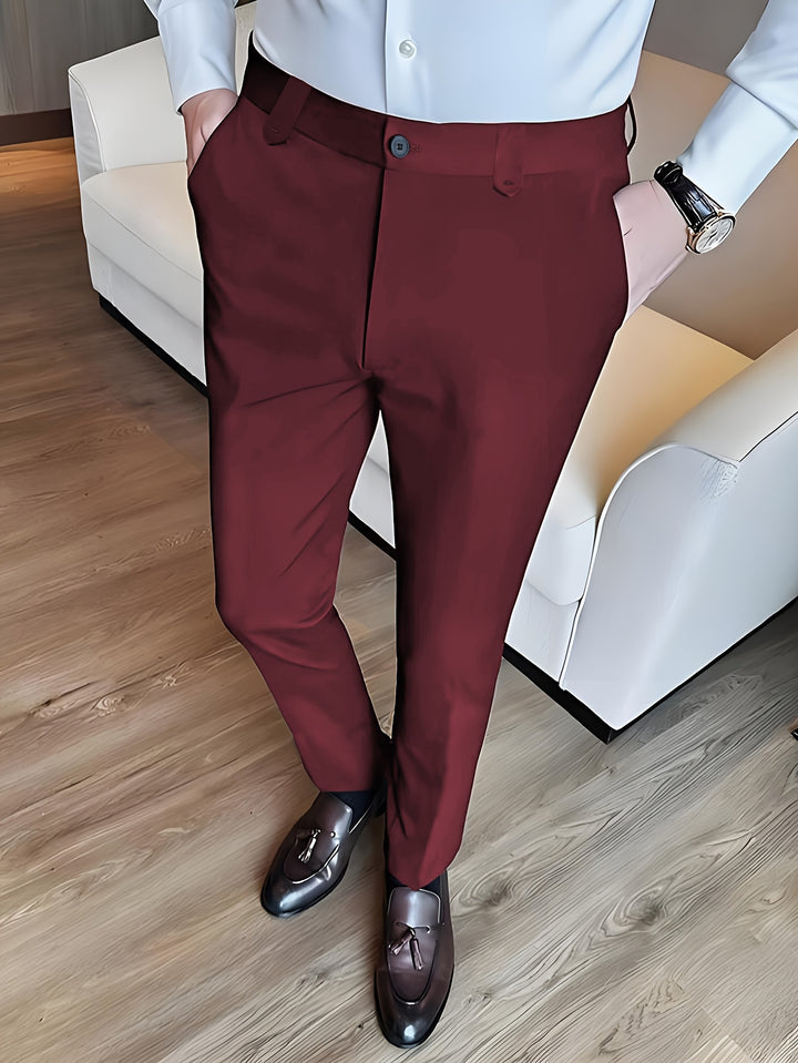 Foster | Tailored Straight-Leg Dress Trousers
