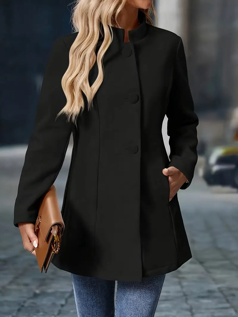 Camilla | Elegant Stand-Collar Coat