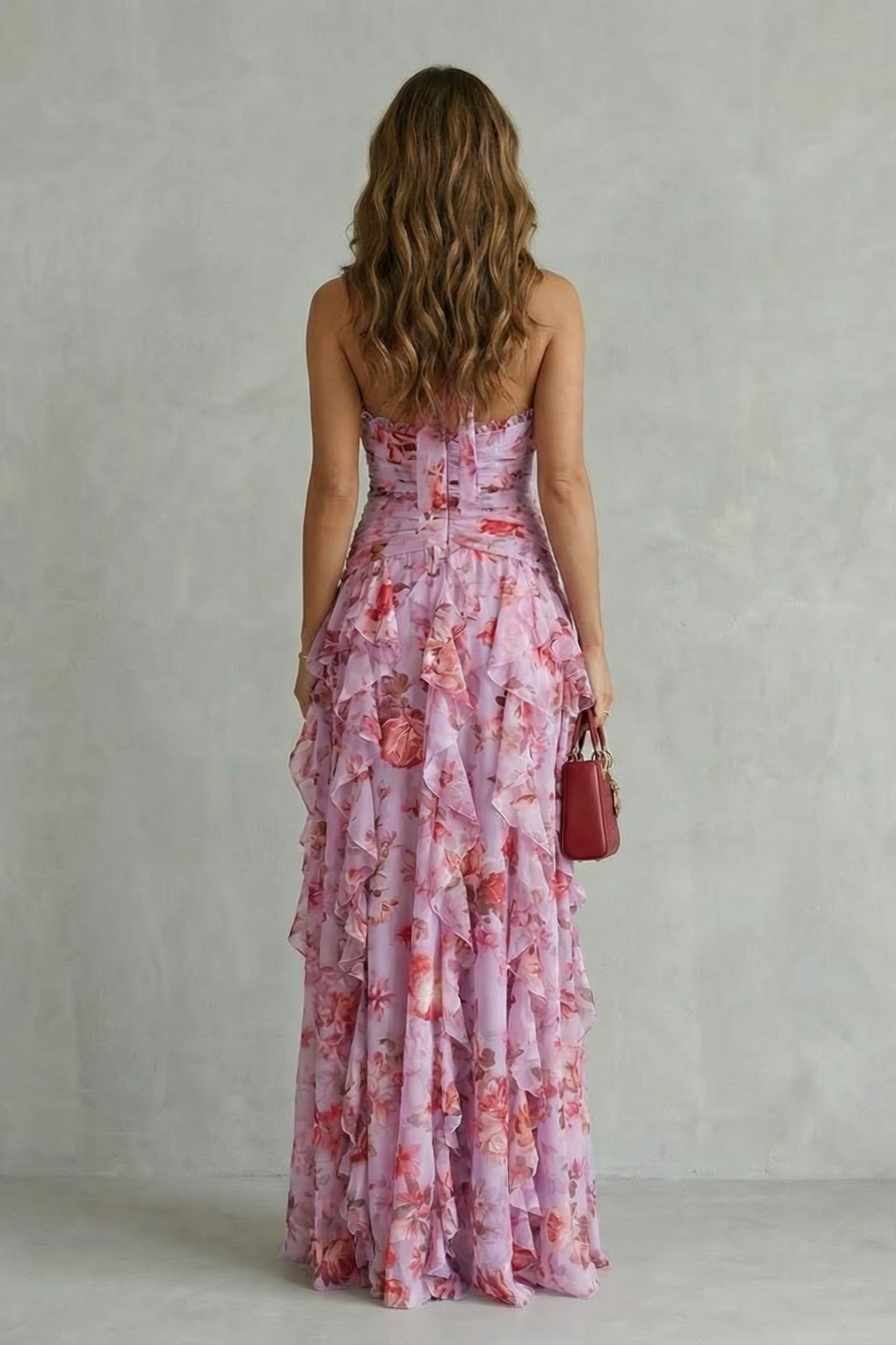 Florence | Ruffled Halter Maxi Dress