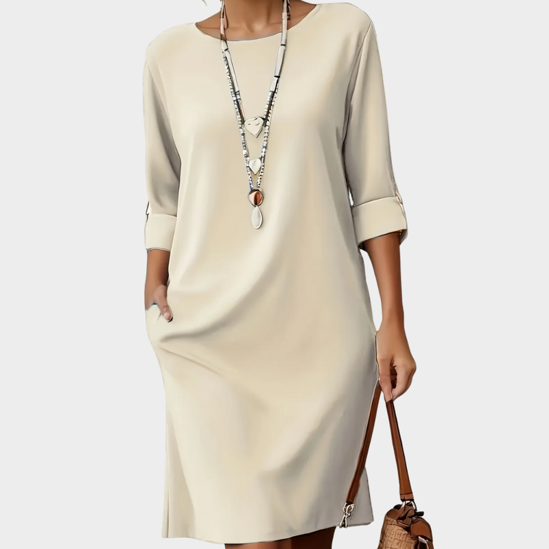 Eleanor | Comfortable Round Neck Dress