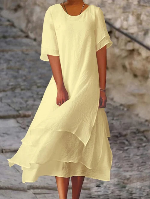 Senna | Elegant Double Layer Dress