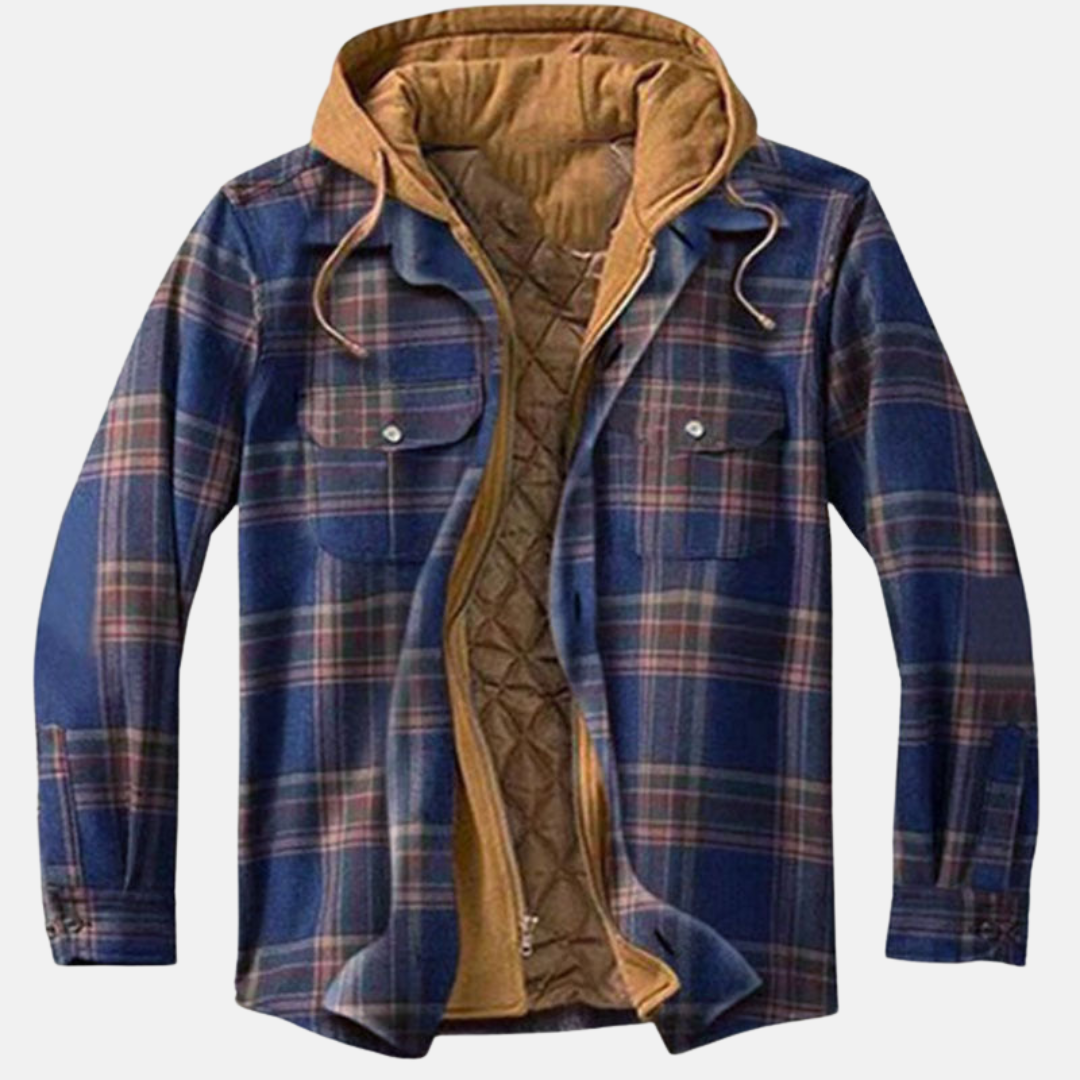 Clayton | Rugged Hooded Plaid Jacket