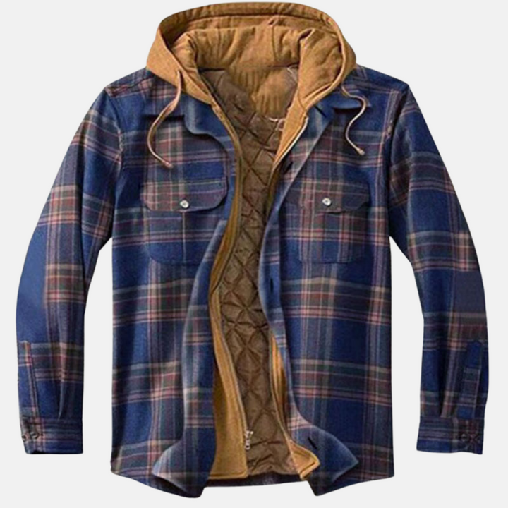 Clayton | Rugged Hooded Plaid Jacket