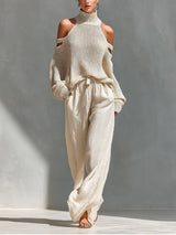 Renata | Elegant Cold-Shoulder Two-Piece Set