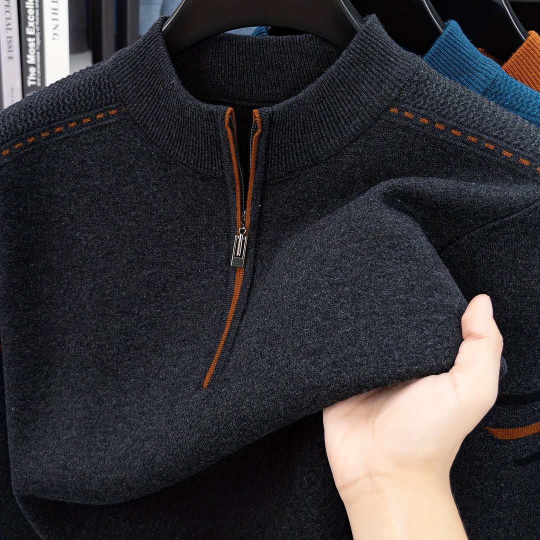 Emory | Quarter-Zip Knit Sweater