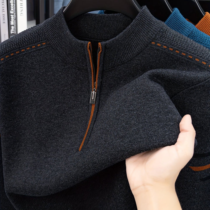 Emory | Quarter-Zip Knit Sweater