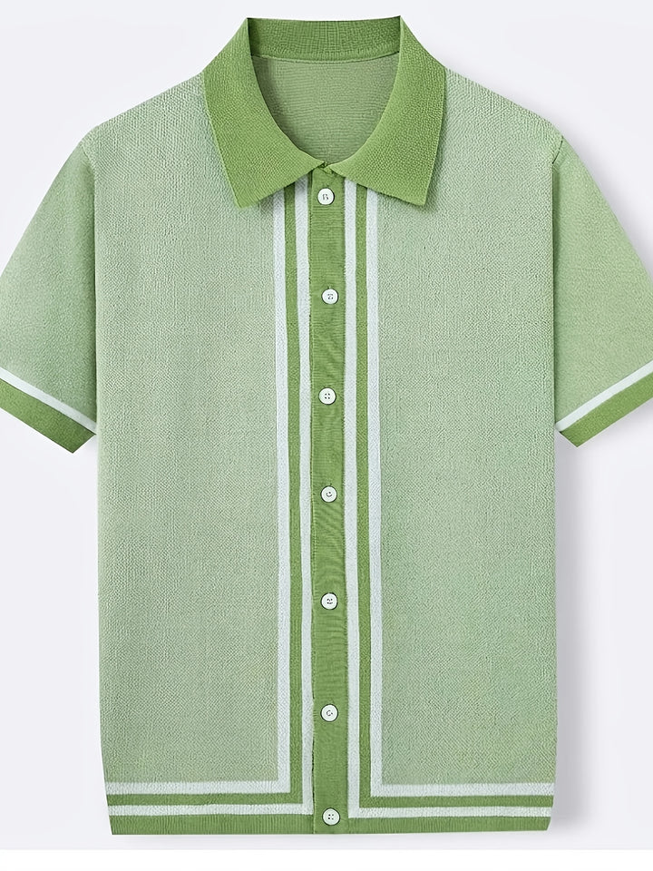 Winston | Retro Striped Short-Sleeve Shirt