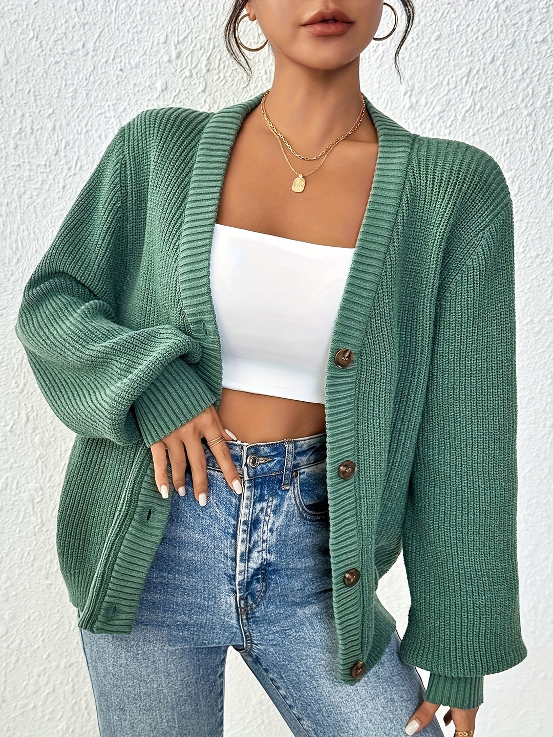 Winifred | Relaxed Button-Front Cardigan