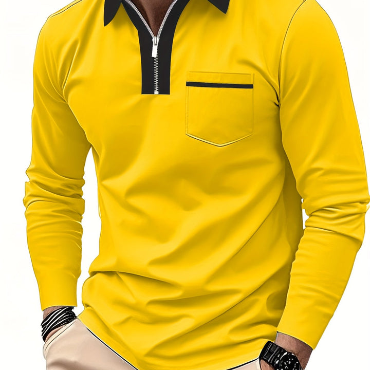 Fletcher | Refined Zip-Collar Polo Shirt