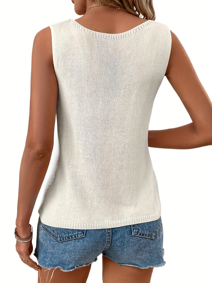 Willa | Relaxed Sleeveless Knit Top