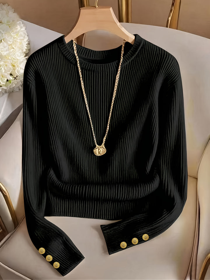 Sylvia | Refined Ribbed Top
