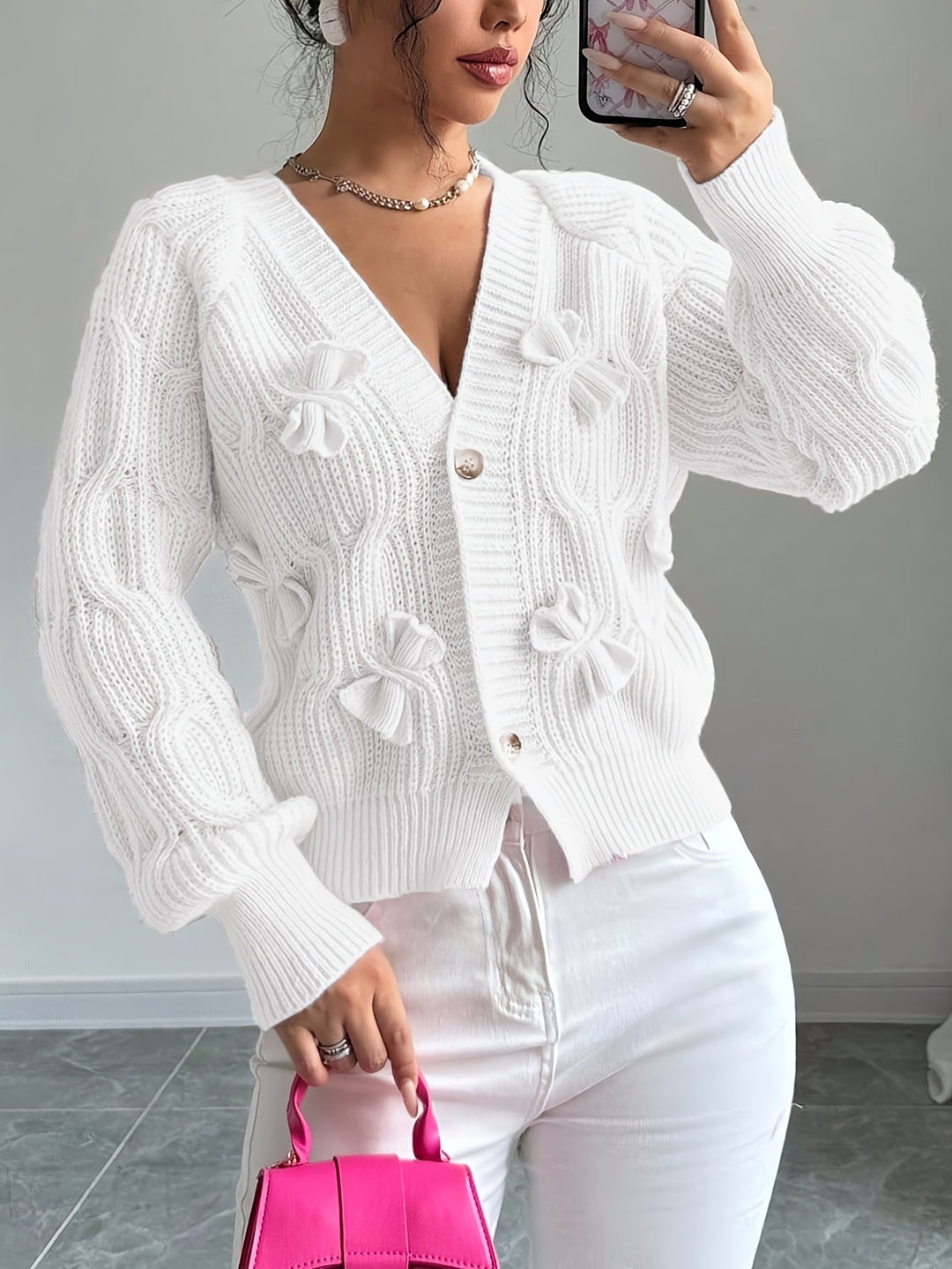 Margot | Soft Bow-Detail Cardigan