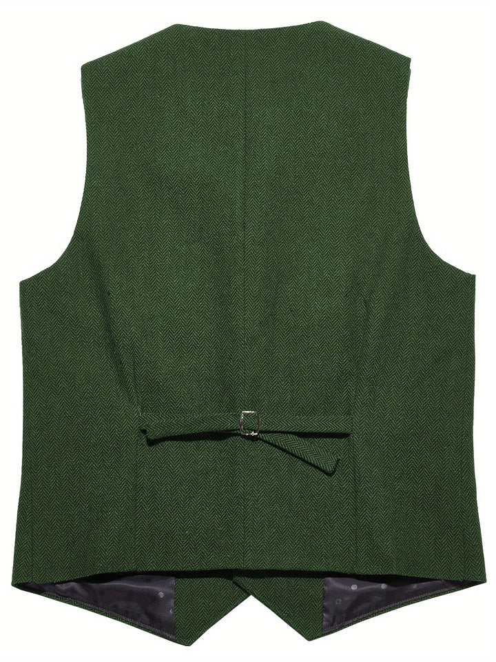 Ambrose | Herringbone Tailored Waistcoat
