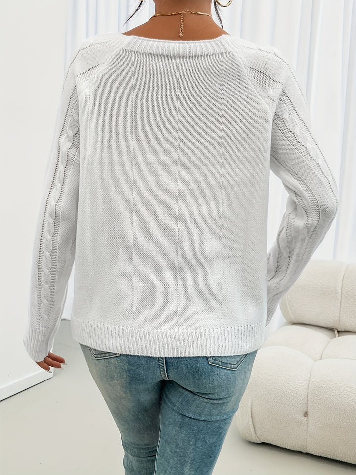 Rosetta | Textured Button-Detail Sweater
