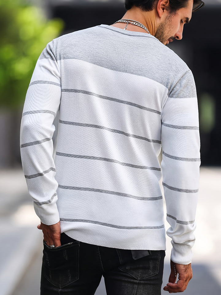 Bennington | Classic Striped Crew Neck Sweater