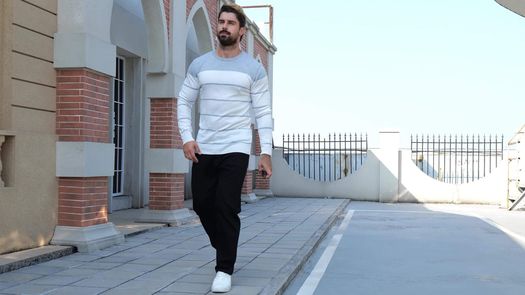 Bennington | Classic Striped Crew Neck Sweater