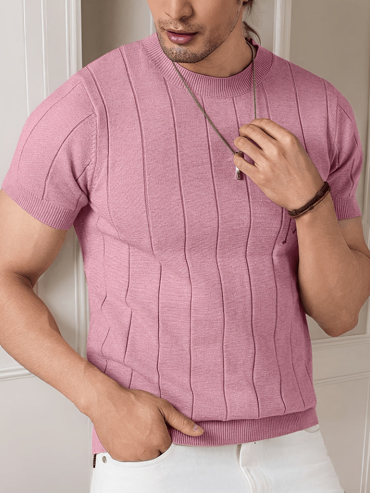 Landon | Ribbed Short-Sleeve Top