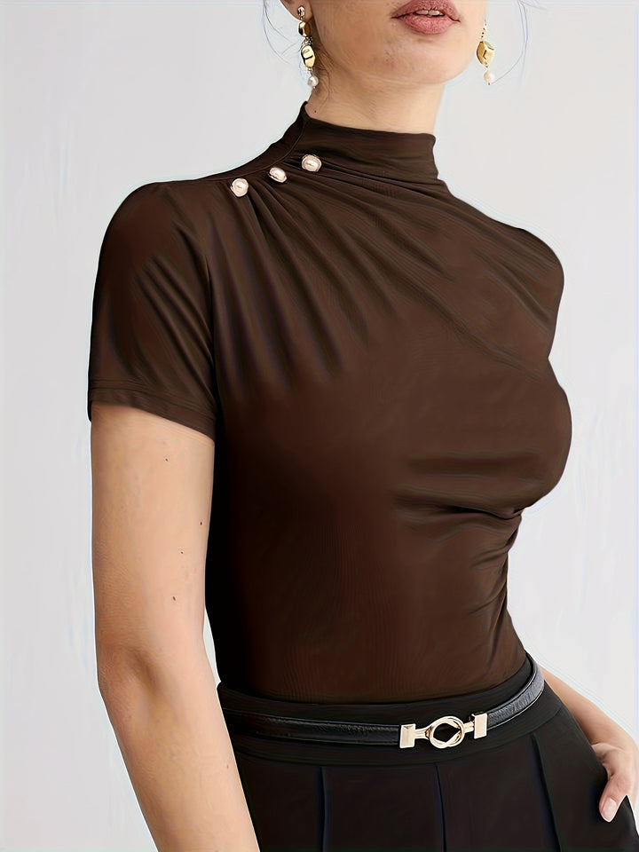 Larissa | Refined Mock-Neck Top
