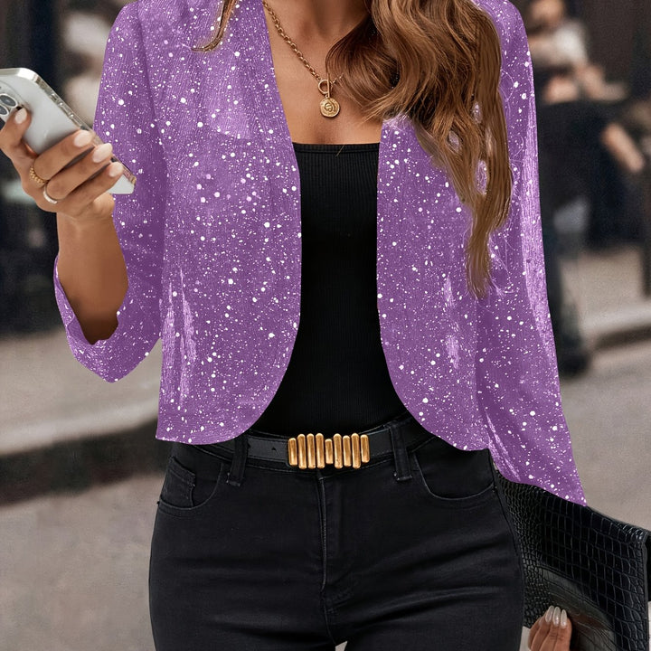 Simone | Shimmer Cropped Jacket