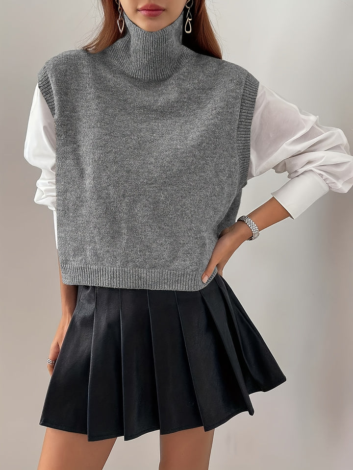 Rosabel | High-Neck Sweater Vest