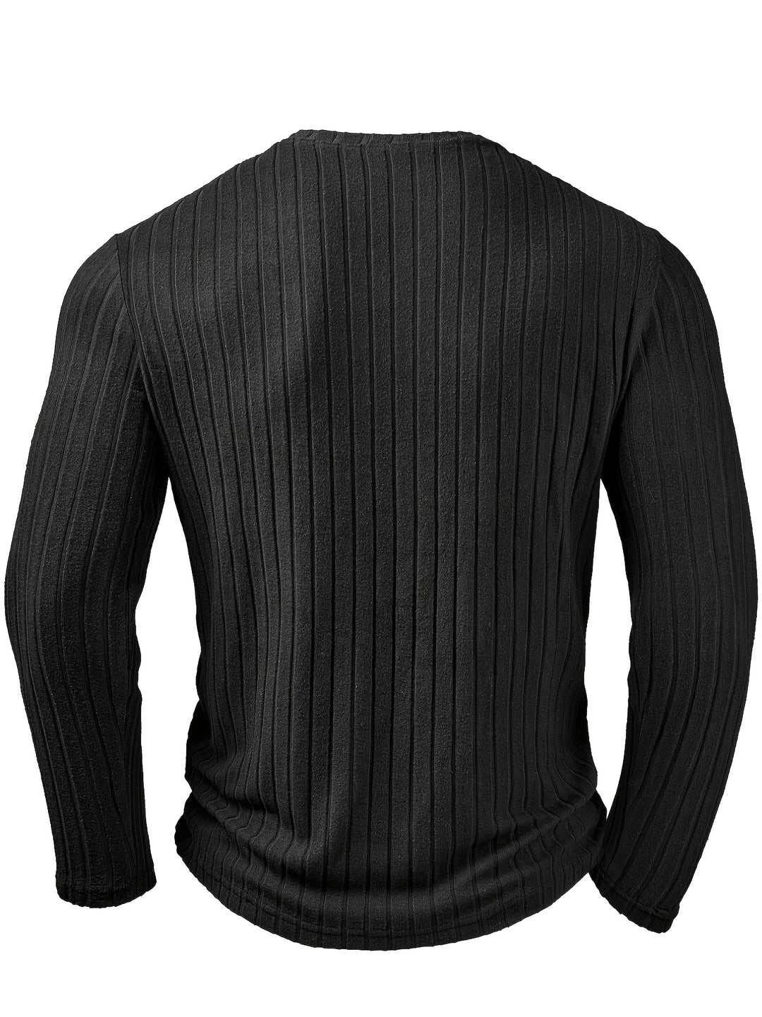 Desmond | Ribbed V-Neck Long Sleeve Top