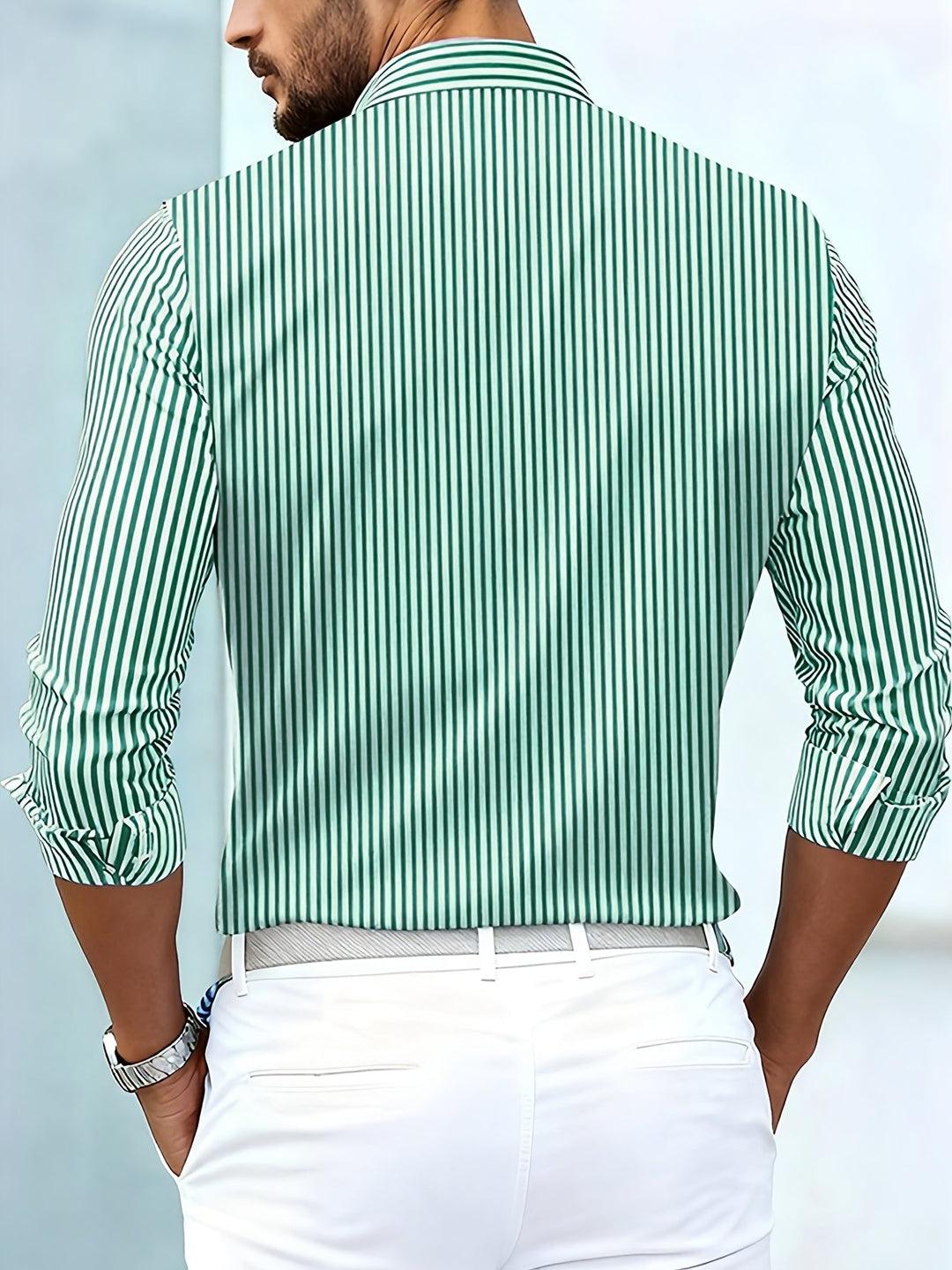 Weston | Refined Striped Long Sleeve Shirt