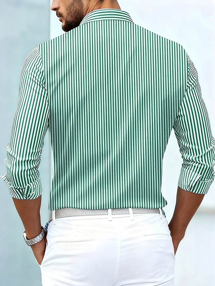 Weston | Refined Striped Long Sleeve Shirt