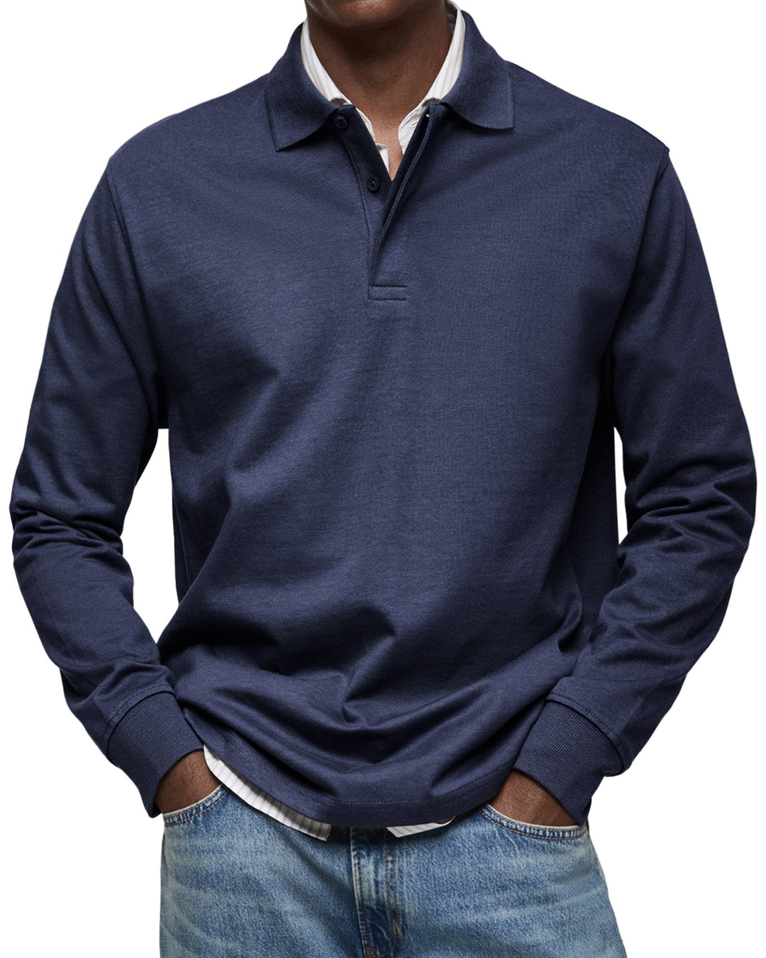 Tony | Long Sleeve Casual Polo