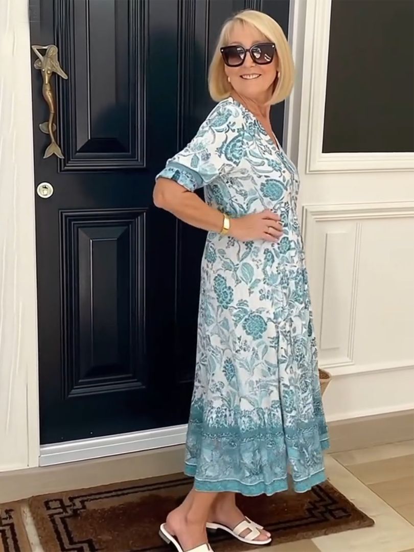 Rosalie | V Neck Floral Summer Dress