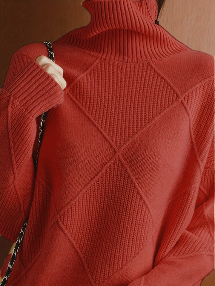 Maren | Textured Turtleneck Sweater